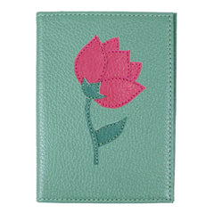 Porta Passaporte Tulipa em Couro Personalizado