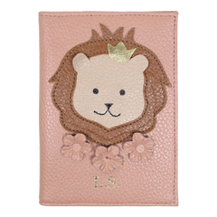 Porta Passaporte Leoa Algodão Doce Liso Pronta Entrega