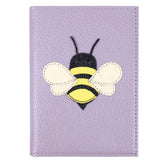 Porta Passaporte Abelha em Couro Personalizado