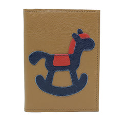 Porta Passaporte Little Horse Caramelo Liso com Vermelho Liso e Marinho Liso Pronta Entrega