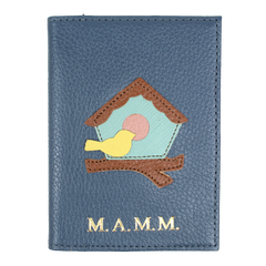 Porta Passaporte Little Bird em Couro Personalizado
