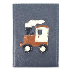 Porta Passaporte Trenzinho em Couro Personalizado