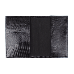 Porta Passaporte Preto Paris Pronta Entrega