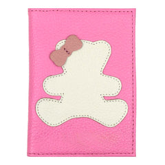 Porta Passaporte Little Bear Laço em Couro Personalizado