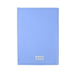 Porta Passaporte Laço Rococó Sky com Rosa Orquídea Pronta Entrega