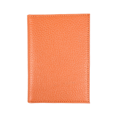 Porta Passaporte Tangerina Liso Pronta Entrega