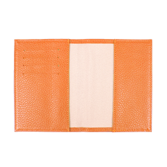 Porta Passaporte Tangerina Liso Pronta Entrega