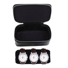 Porta Relógio Triplo em Couro Personalizado