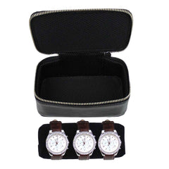 Porta Relógio Triplo Preto Liso Pronta Entrega