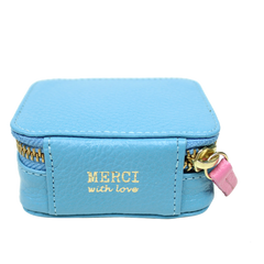 Porta Remédio Aqua Liso com Rosa Orquídea Pronta Entrega