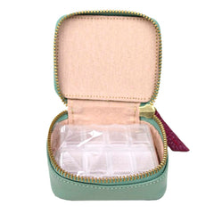 Porta Remédio Menta Liso com Fúcsia Liso Pronta Entrega