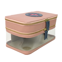 Necessaire Porta Remédio Jumbo em Couro e Vinil Personalizado