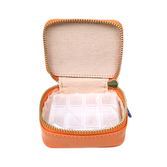 Porta Remédio Tangerina Liso com Beach Pronta Entrega