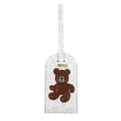 Tag de Mala Urso Teddy Estampa Ursos com Caramelo Liso Pronta Entrega