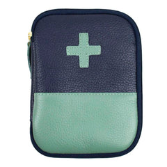 Necessaire Remédio Drop Marinho Liso com Jade Pronta Entrega