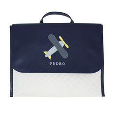 Quick Baby Change Little Plane em Couro Personalizado