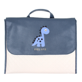 Quick Baby Change Little Dino em Couro Personalizado