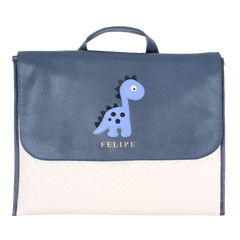 Quick Baby Change Little Dino em Couro Personalizado