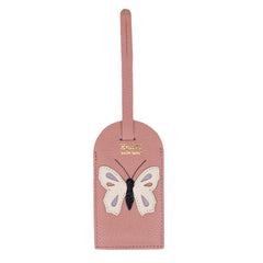 Tag de Mala Borboleta em Couro Personalizada