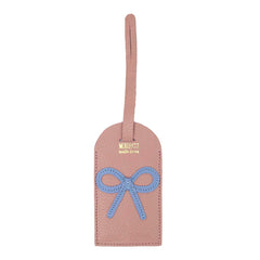 Tag de mala Laço Rococó em Couro Personalizada