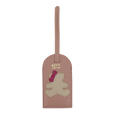 Tag de Mala Little Bear Laço em Couro Personalizada