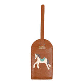 Tag de Mala Cavalo Joca em Couro Personalizada