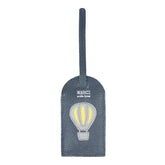 Tag de Mala Ballon Chumbo com Cinza Claro Liso e Lima Liso Pronta Entrega