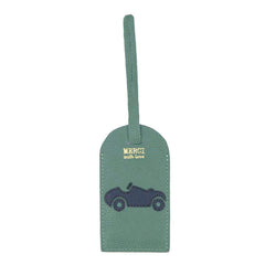 Tag de Mala Carro Antigo Jade com Oceano