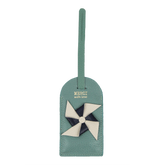 Tag de Mala Catavento Jade com Off White Liso e Marinho Liso Pronta Entrega