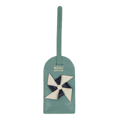 Tag de Mala Catavento Jade com Off White Liso e Marinho Liso Pronta Entrega