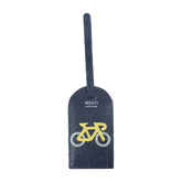 Tag de Mala Bicicleta em Couro Personalizada