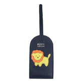 Tag de Mala Little Lion Marinho Liso com Lima Liso e Tangerina Liso Pronta Entrega