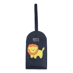 Tag de Mala Little Lion Marinho Liso com Lima Liso e Tangerina Liso Pronta Entrega