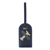 Tag de Mala Little Plane em Couro Personalizada