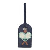 Tag de Mala Raquete em Couro Personalizada