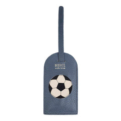 Tag de Mala Bola de Futebol em Couro Personalizada