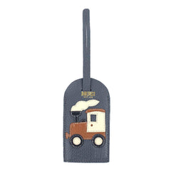 Tag de Mala Trenzinho em Couro Personalizada