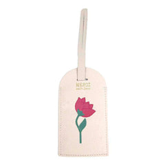 Tag de Mala Tulipa em Couro Personalizada