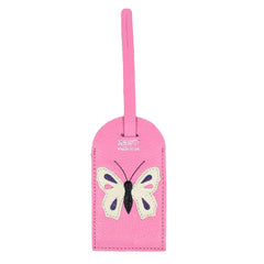 Tag de Mala Borboleta em Couro Personalizada