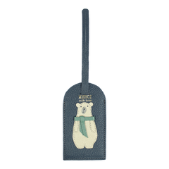 Tag de Mala Urso Polar Oceano com Jade Pronta Entrega