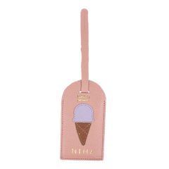 Tag de Mala Gelato em Couro Personalizada