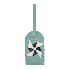 Tag de Mala Catavento em Couro Personalizada