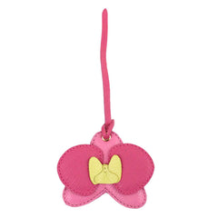 Pendente de Bolsa Orquídea Dupla em Couro