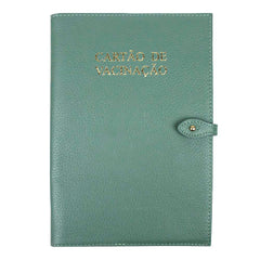 Porta Cartão de Vacina em Couro Personalizado