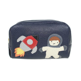 Necessaire Astronauta P em Couro Personalizado