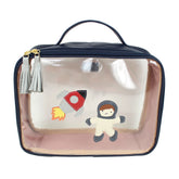 Necessaire Crystal M Astronauta em Couro Personalizada