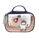 Necessaire Crystal P Astronauta em Couro Personalizada