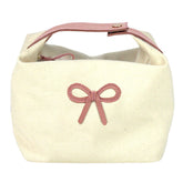 Necessaire Linha Algodão Laço Rococó Algodão Doce Liso Pronta Entrega