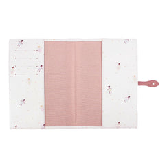 Porta Cartão de Vacina Estampa Fadinha em Couro Personalizado