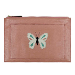 Porta Documento Borboleta em Couro Personalizado